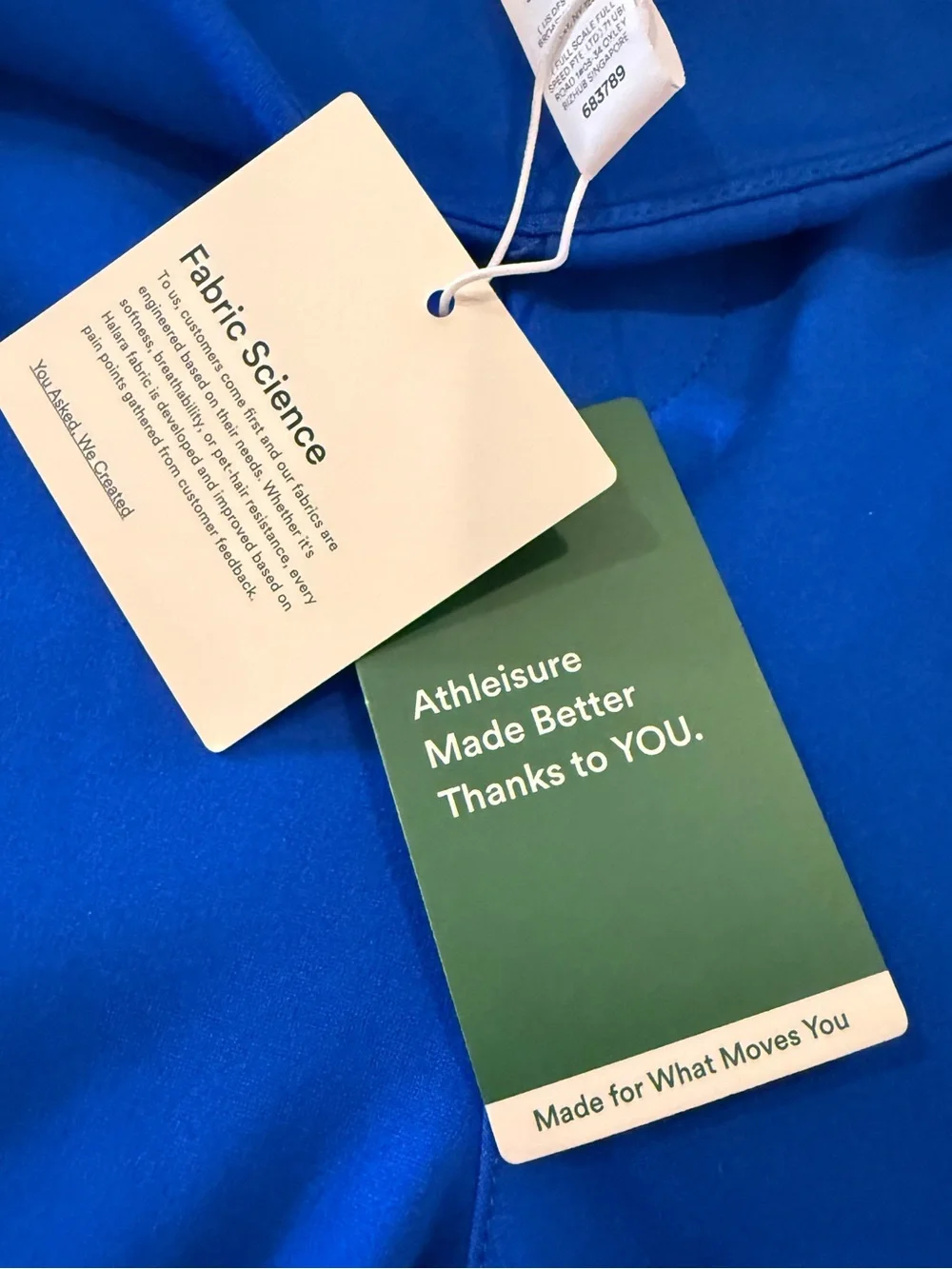 HALARA NWT Vibrant Cobalt Electric Blue Wide Leg Lounge Pants Size Large - Picture 7 of 11